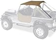 Bestop 52508-04 Tan Traditional Bikini Top for 76-91 CJ7, CJ8 and Wrangler YJ