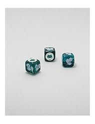 Glass Glass Beads In 92.5 Sterling Silver