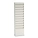 Buddy Products 812-6 Wall mount 11 pocket steel literature rack, putty, 36-3/8h