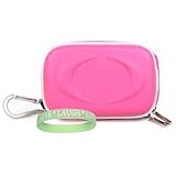 Canon PowerShot Hot Pink Case Mini Glove Bag Hard Case For Slim Digital Camera and Camera Accessories: models Canon PowerShot SD1200IS, Canon PowerShot SX200IS, SD890IS, SD780IS,