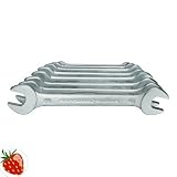 Zoom Produkt-Bild: GEDORE 6077890 Doppelmaulschlüsselsatz SW6x7-30x32mm 12tlg. DIN3110 GEDORE ISO3318/1085