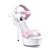 Sexy Pink/White Sweeheart with an Edge Delight w/ Stiletto Heel