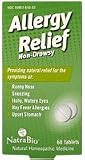NatraBio Allergy Relief, 60 Count (Pack of 2)