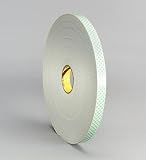 3M(TM) Double Coated Urethane Foam Tape 4008 Off-White, 1 in x 36 yd 1/8 in [PRICE is per ROLL]