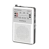 WINTECH AM/FM�|�P�b�g���W�I MR-200 (S)�V���o�[ �摜