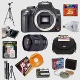 Canon EOS Digital Rebel XT SLR Camera + Cosina 28-80mm f/3.5-5.6 AF Lens + 2GB Professional Accessory Kit