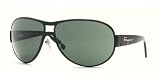 SALVATORE FERRAGAMO FE 1132 501/71 BLACK/GRAY GREEN METAL SUNGLASSES