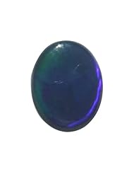 O&G Australia Natural Lightning Ridge Solid Black Opal Gemstone (.91cttw)