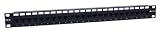 Intellinet 24-Port Cat5e Patchpanel, ungeschirmt schwarz