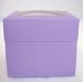 Purple Cupcake Box with Window packs of 10