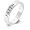 White Gold Rhodium Bonded Eternity Ring - Stamped 