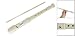 Como Off White Plastic 6 Holes Clarinet Recorder Flageolet