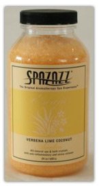 Spazazz Verbena Lime Coconut Awaken All-natural Spa & Bath Crystals -108- 22oz