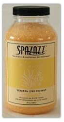 Spazazz Verbena Lime Coconut Awaken All-natural Spa & Bath Crystals -108- 22oz