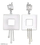 Earrings, 'Skin Window' 1 W 2.4 L