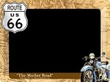 Blechschild Route 66 Kreidetafel