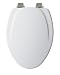 Mayfair 130NISL 000 Designer Series Wood Toilet Seat with Brushed-Nickel Whisper-Clos...