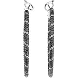 31czTJBsoIL. SL160  14K White Gold Black and White Diamond Hoop Earrings   2.75 Ct.