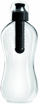 Prehelife 550ML Water Bottle Carbon Filter Water Bottle Outdoor Sports Water Bottle Filtered Outdoor Travel (Black)