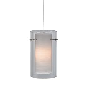 Euro Rail - 1 Light Low Voltage Mini Pendant Track Lighting Fixture - Brushed Nickel -... by Vaxcel Lighting