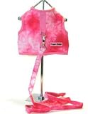 Pet Supplies : Doggie Design PINK Tie-Dye Harness and Leash Set at THE REGAL DOG - Size Medium M