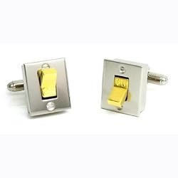 Light Switch Cufflinks - Functional Style Formal Wear - Cufflinks