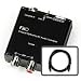 FiiO D3 Digital to Analog Audio Converter With Micca 6ft Optical Toslink Cable - 192kHz/24bit Optical and Coaxial DAC