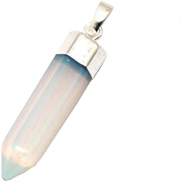 Opalite Energy Stone Pendant with Chain Necklace