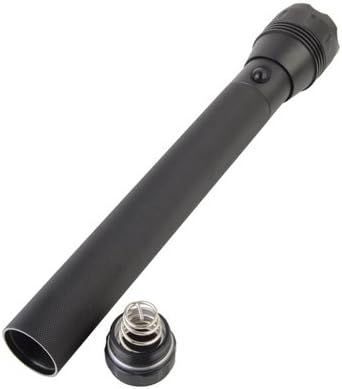 Hugsby E4 CREE Q3 LED 230 Lumens 4.8V-6.8V D Size Battery Flashlight Set Black
