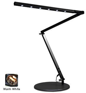 Koncept Lamp Z Bar High Power Warm Light Metallic BLACK Finish Desk Lamp come with FREE GIFTS of microfiber cloth and LED spotlight