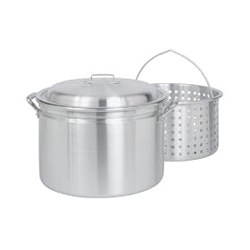 Bayou Classic 4024 24-Qt. Fryer- Steamer with Lid and Basket - Aluminum by Deep Fryers