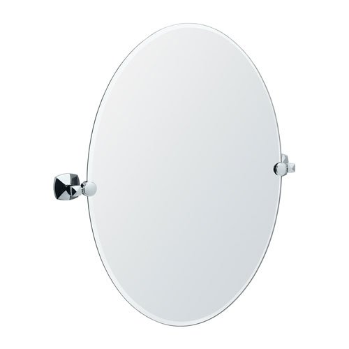 Gatco 4149 Jewel Oval Mirror, Chrome