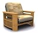 All Products : Portofino Metal/Wood Ottoman - Jr. Twin- Golden Oak