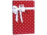 New Red & White Mini Polka Dot Gift Wrap Wrapping Paper 17 Foot Roll