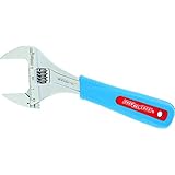 Channellock 8WCB WideAzz Adjustable Wrench with Code Blue Grips, 1-1/2-Inch Opening- 8-Inch Overall Length