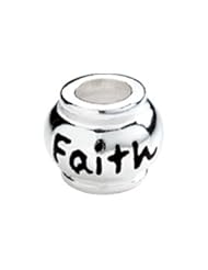 Kera Sterling Silver Faith Expression Bead