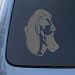 BASSET HOUND HEAD - Dog - Vinyl Car Decal Sticker #1488 | Vinyl Color: Silver