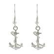 Sterling Silver Anchor Earrings