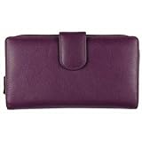 Lichfield Leather Large ladies purse, Purple