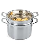 Le Creuset 3-Ply Stainless-Steel 7-1/2-Quart Pasta Pot with Insert