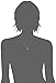 Amazon Collection Sterling Silver Colored Diamond Accent Square Pendant Necklace