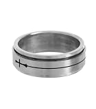 G by GUESS Cross Spinner Ring