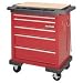 Waterloo PC345 33-3/4-Inch Long by 19-3/4-Inch Wide by 34-1/3-Inch High 5 Drawer Red ...