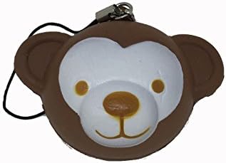 Cute Kawaii Monkey Face Toy Charm Brown