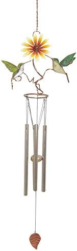 Jade Garden Tt2782A Glass Humming Bird Wind Chime