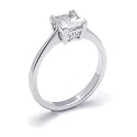 0.50 Carat Princess Diamond Solitaire Engagement Ring 18k gold