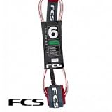 FCS 6' Comp Surfboard Leash - Red