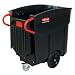 Black Mega Brute Mobile Waste Collector (RUB100) Category: Outdoor Trash Cans and Containers