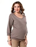 Motherhood Maternity: 3/4 Sleeve Dolman Sleeve Maternity Sweater