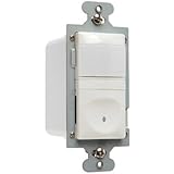 Image : Pass & Seymour RWU600BWCC4 30-Minute Vacancy Sensor Wall Switch Illuminated White - Quantity 4